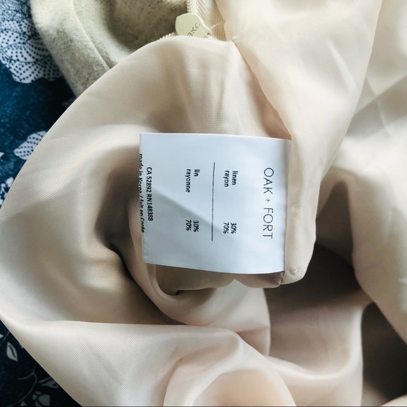 OAK + FORT Linen Tie Skirt - Picture 6 of 7